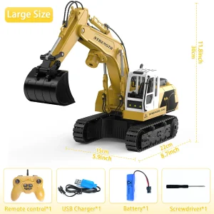 Remote control engineering excavator