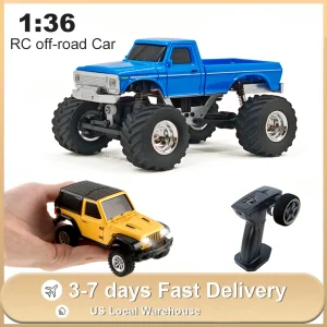 4WD Off-road Climbing Electric Remote Control Vehiclel with LED Lights Toys for Children
